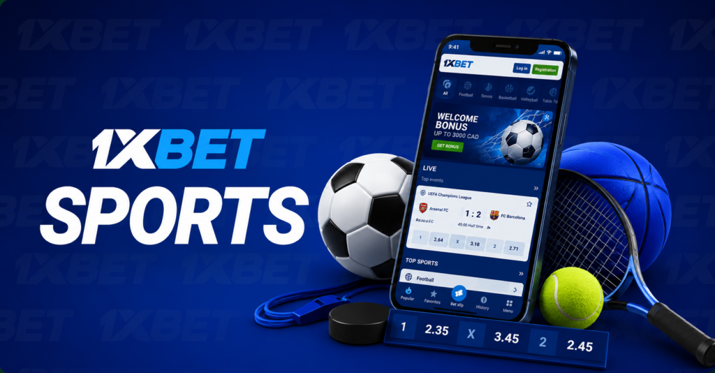 1xBet پر کھیلوں کی بیٹنگ